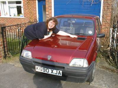 Sue with new car